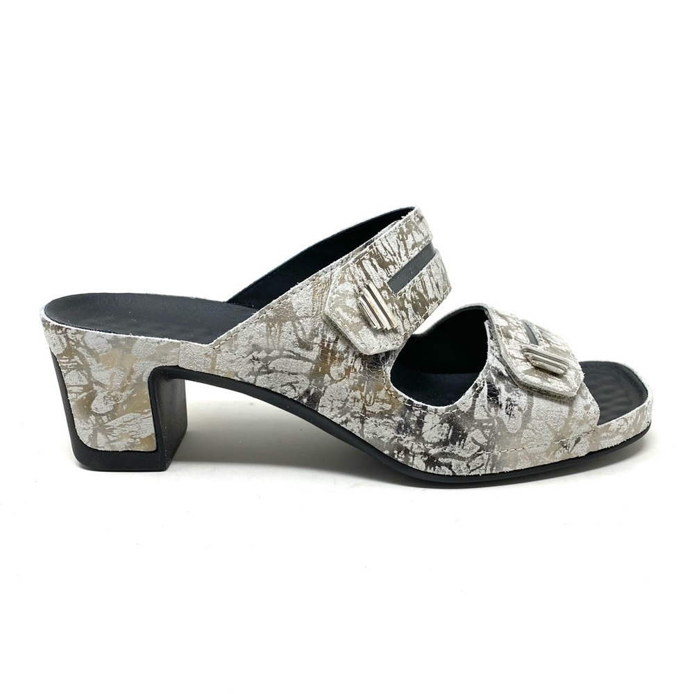 Vital Joy Frost Leather Dress sandals 05001 Clown/Apache Creme Grau
